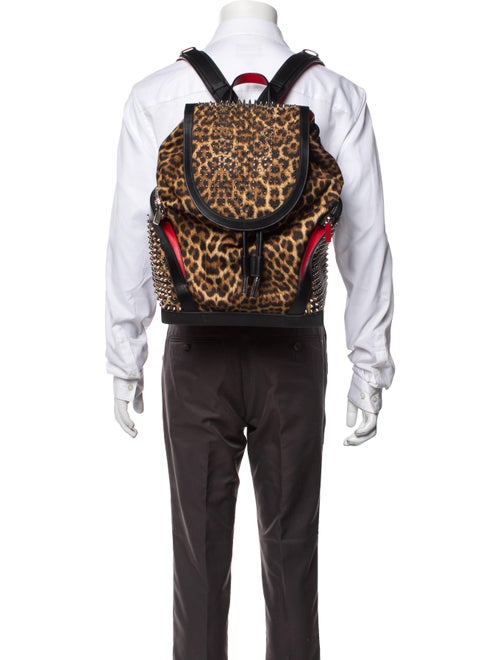 Christian Louboutin Explorafunk Spiked Canvas Backpack