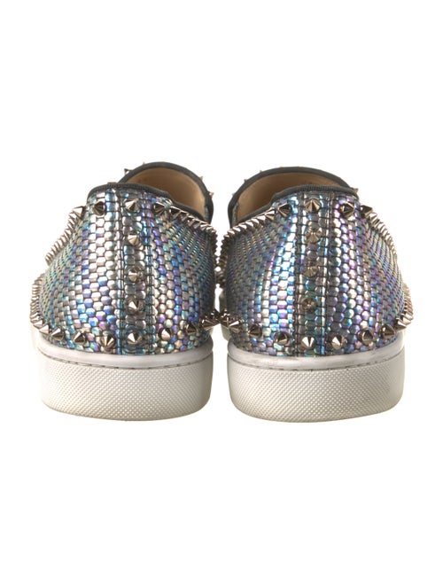 Christian Louboutin Spike Accents Leather Sneakers