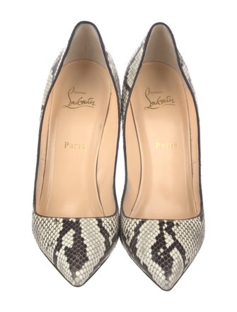 Christian Louboutin Leather Animal Print Pumps