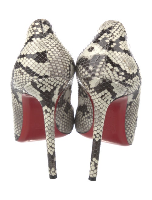 Christian Louboutin Leather Animal Print Pumps