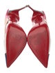 Christian Louboutin Leather Colorblock Pattern Slingback Pumps