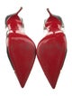 Christian Louboutin Leather Colorblock Pattern Slingback Pumps