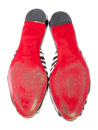 Christian Louboutin Ponyhair Animal Print Mules