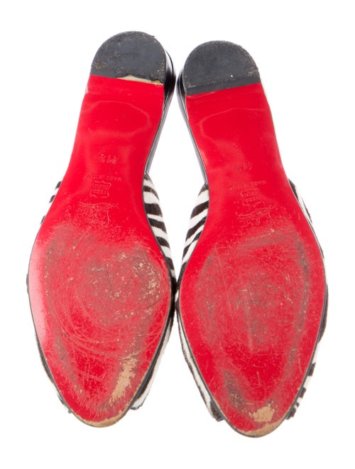 Christian Louboutin Ponyhair Animal Print Mules