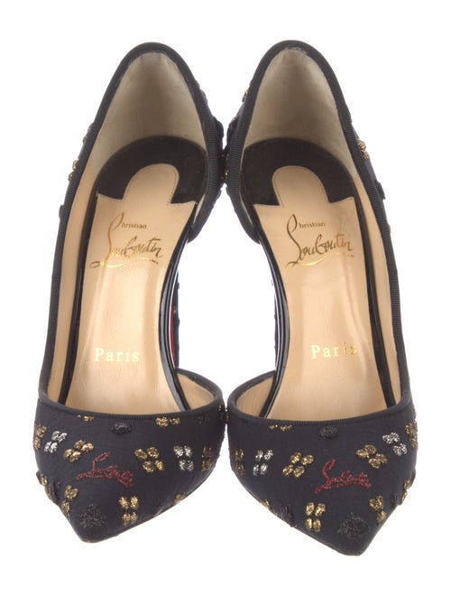 Christian Louboutin Iriza 100 Printed D'Orsay Pumps