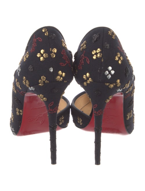 Christian Louboutin Iriza 100 Printed D'Orsay Pumps