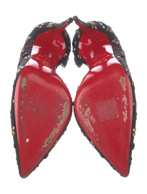 Christian Louboutin Iriza 100 Printed D'Orsay Pumps