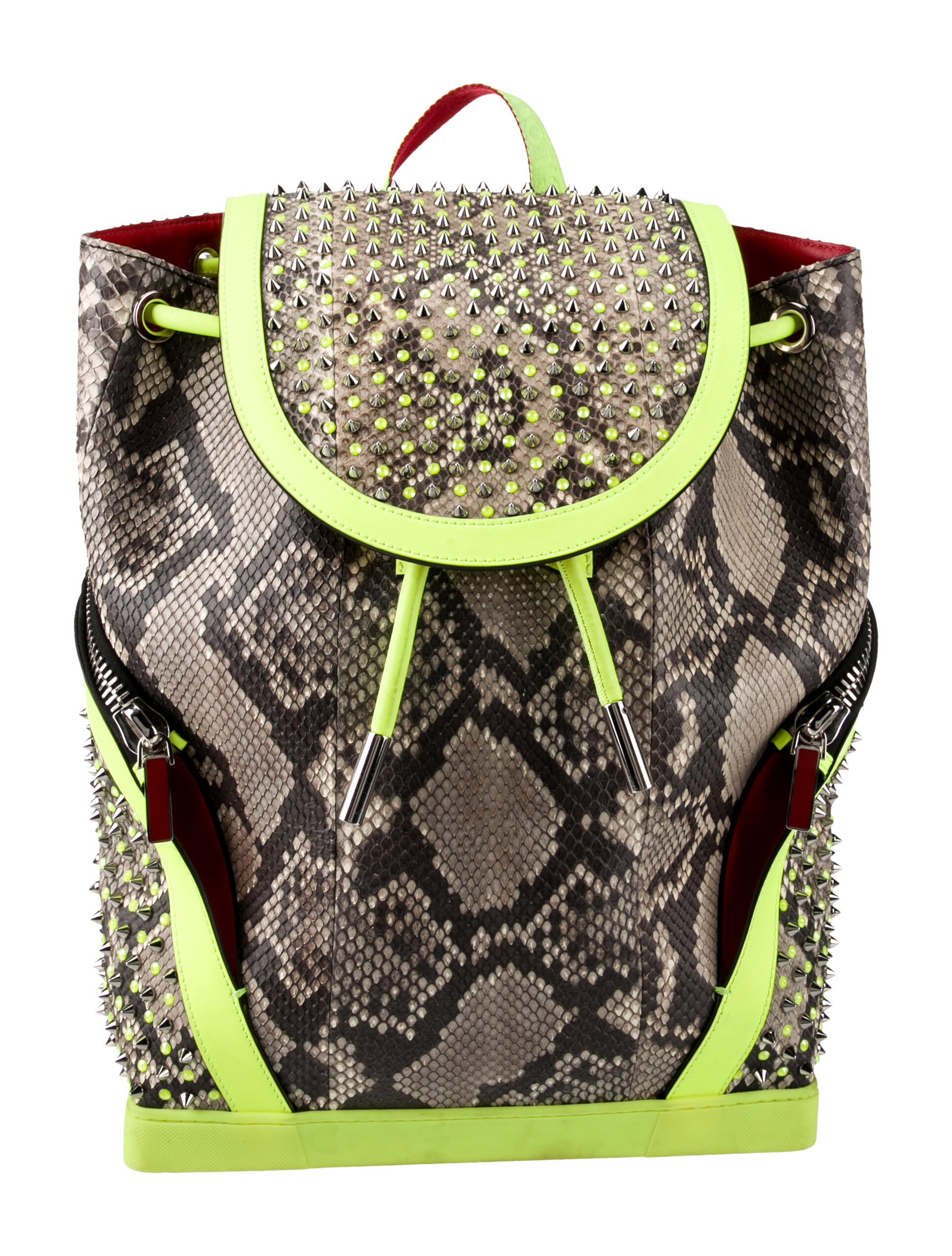Christian Louboutin Python Explorafunk Backpack Bag