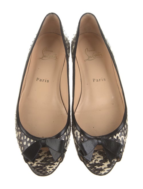 Christian Louboutin Python Animal Print Flats
