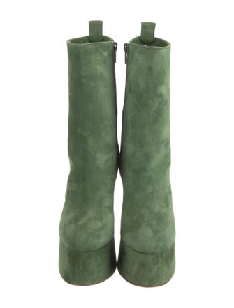 Christian Louboutin Suede Crystal Embellishments Boots