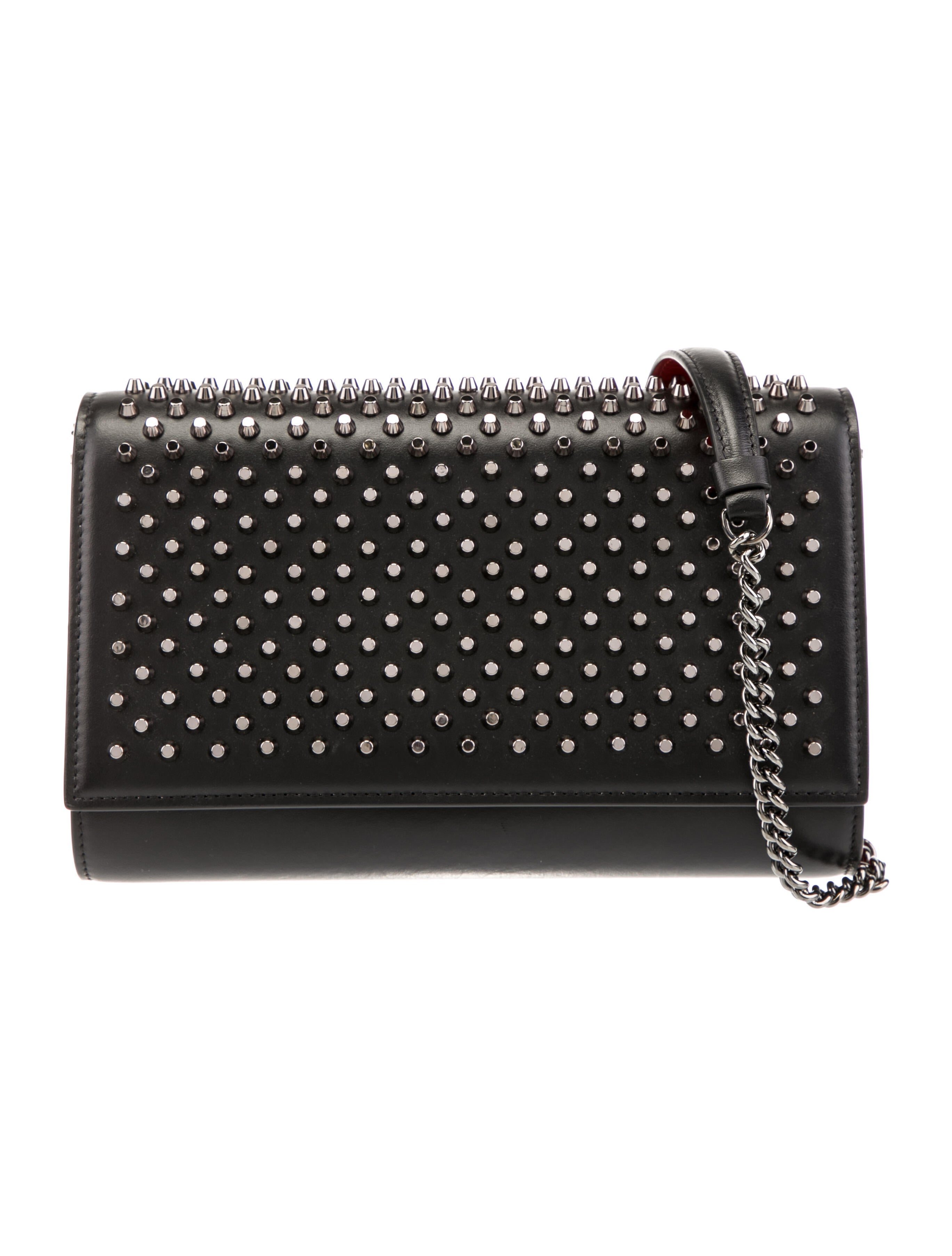 Christian Louboutin Studded Paloma Crossbody Bag Black Crossbody Bags