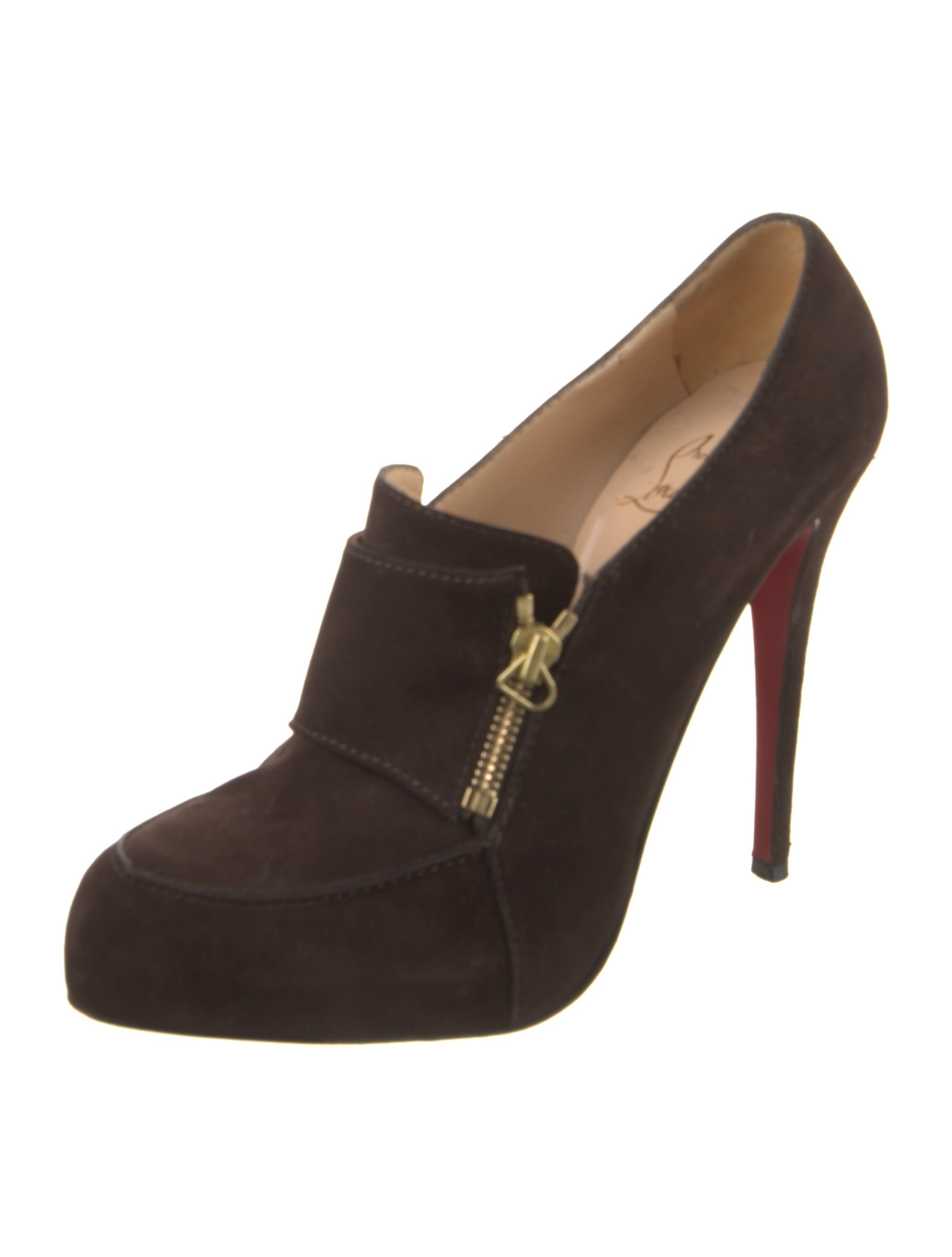 Christian Louboutin Suede Pumps Brown Pumps, Shoes CHT345074 The RealReal