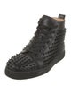 Christian Louboutin Spike Accents Leather Sneakers