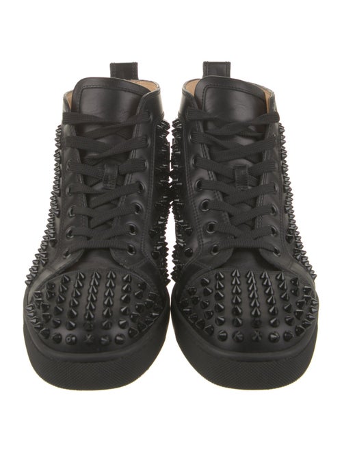 Christian Louboutin Spike Accents Leather Sneakers