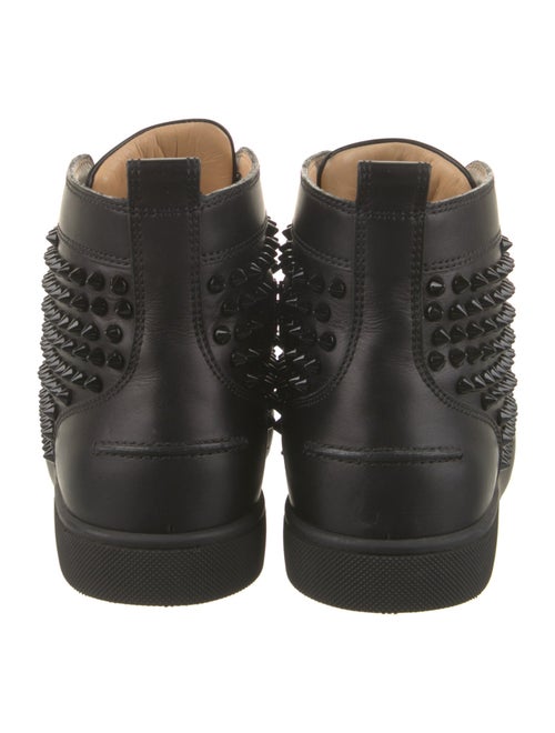 Christian Louboutin Spike Accents Leather Sneakers