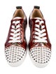 Christian Louboutin Rockstud Accents Leather Sneakers