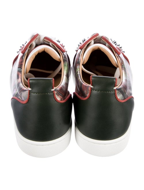 Christian Louboutin Rockstud Accents Leather Sneakers