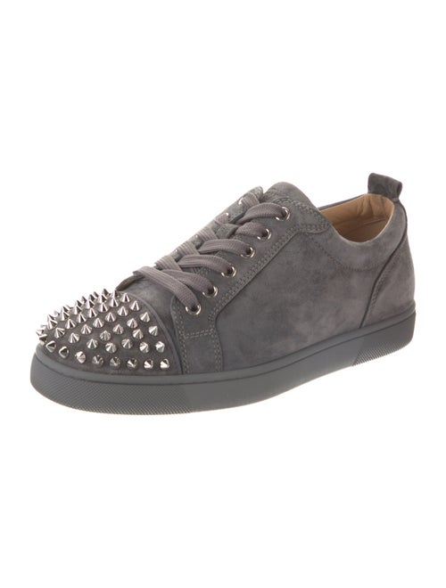 Christian Louboutin Rockstud Accents Leather Sneakers
