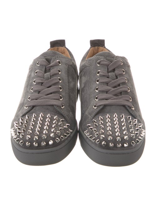 Christian Louboutin Rockstud Accents Leather Sneakers