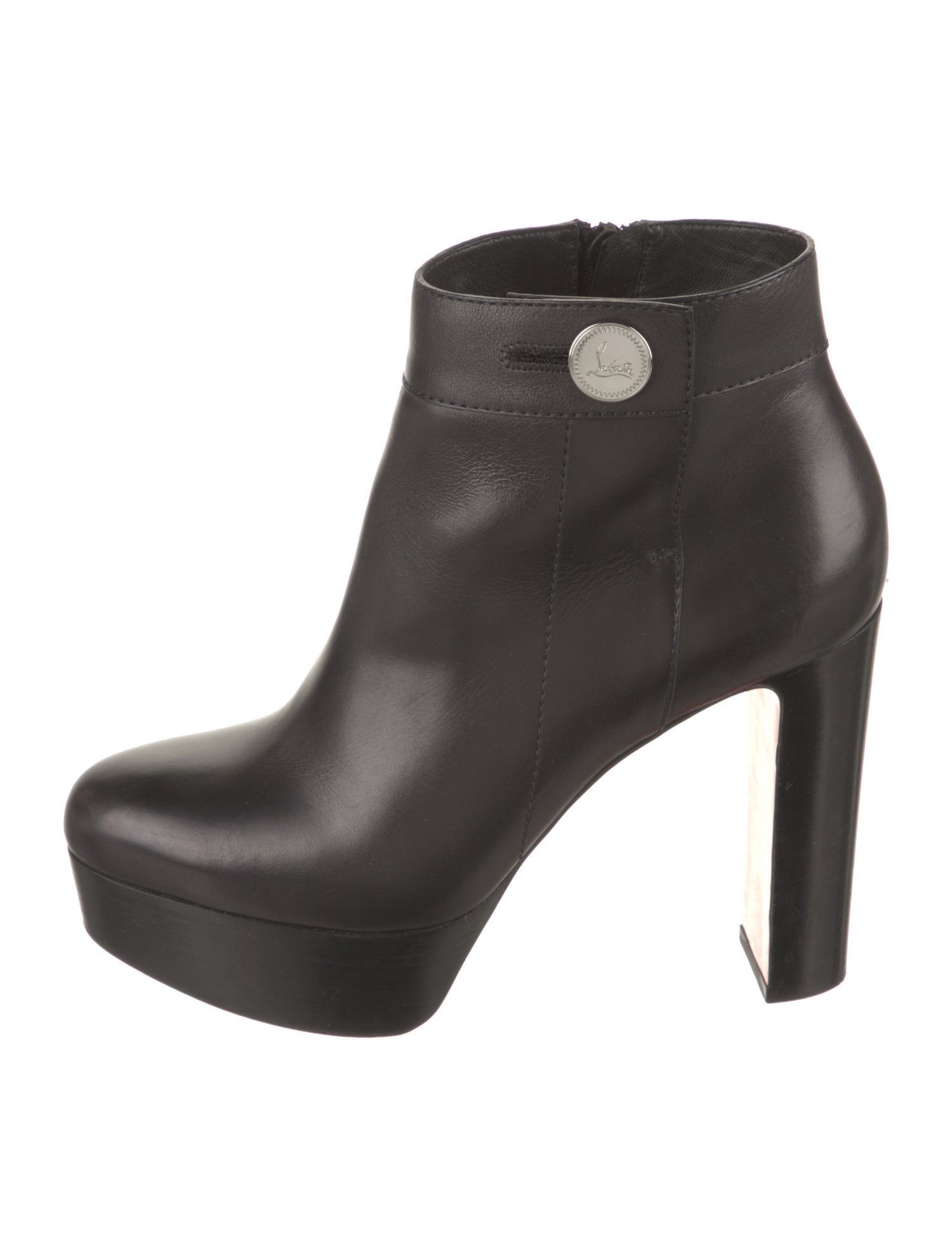 Christian Louboutin Leather Boots - Black Boots, Shoes - CHT356044 ...