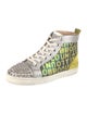 Christian Louboutin Printed Glitter Accents Sneakers