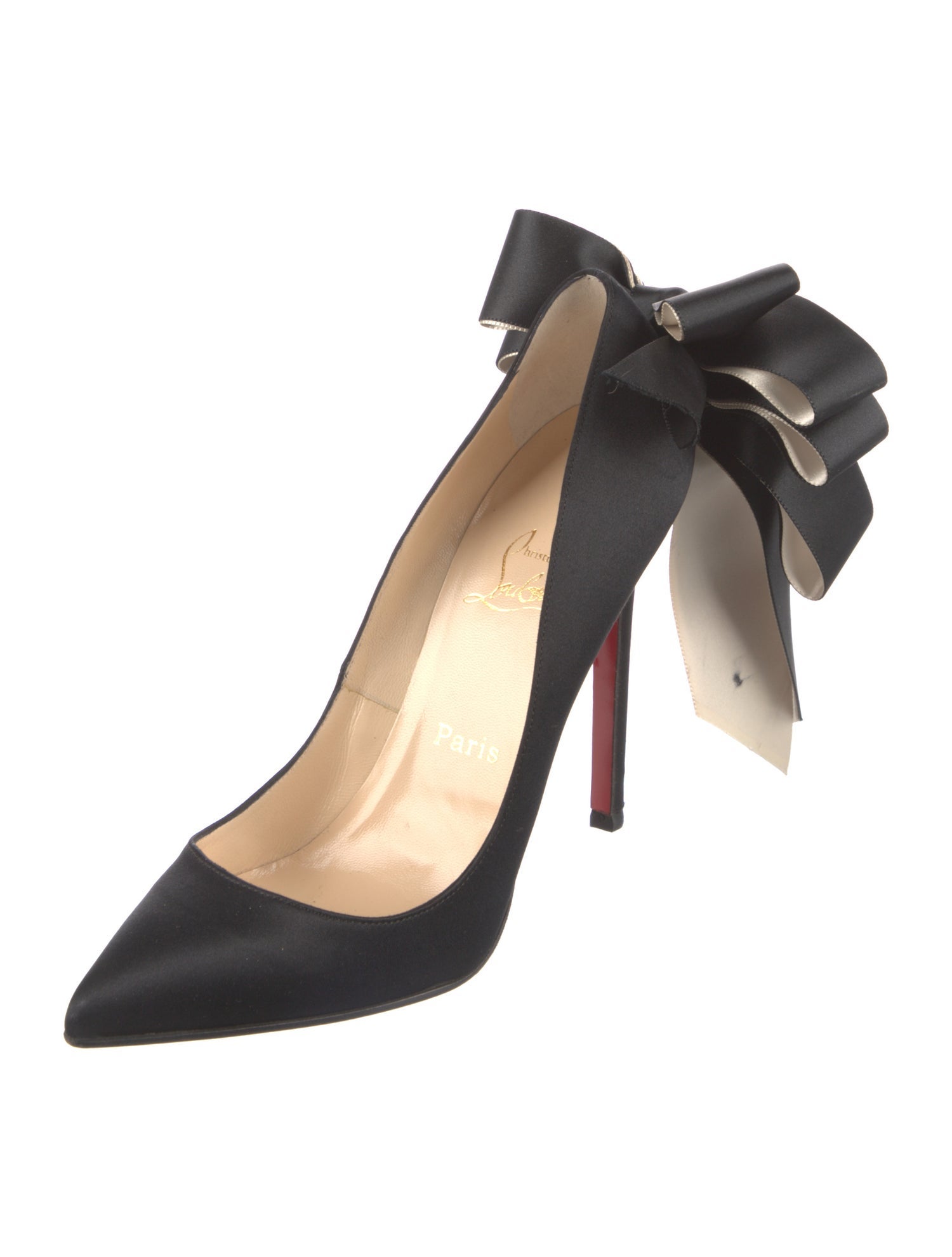 christian louboutin bow heels