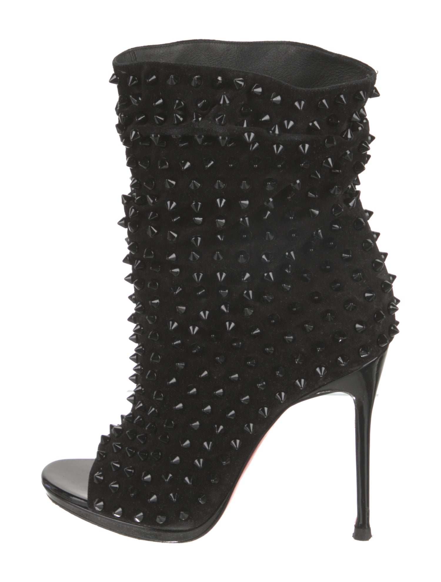 louboutin spike heels black