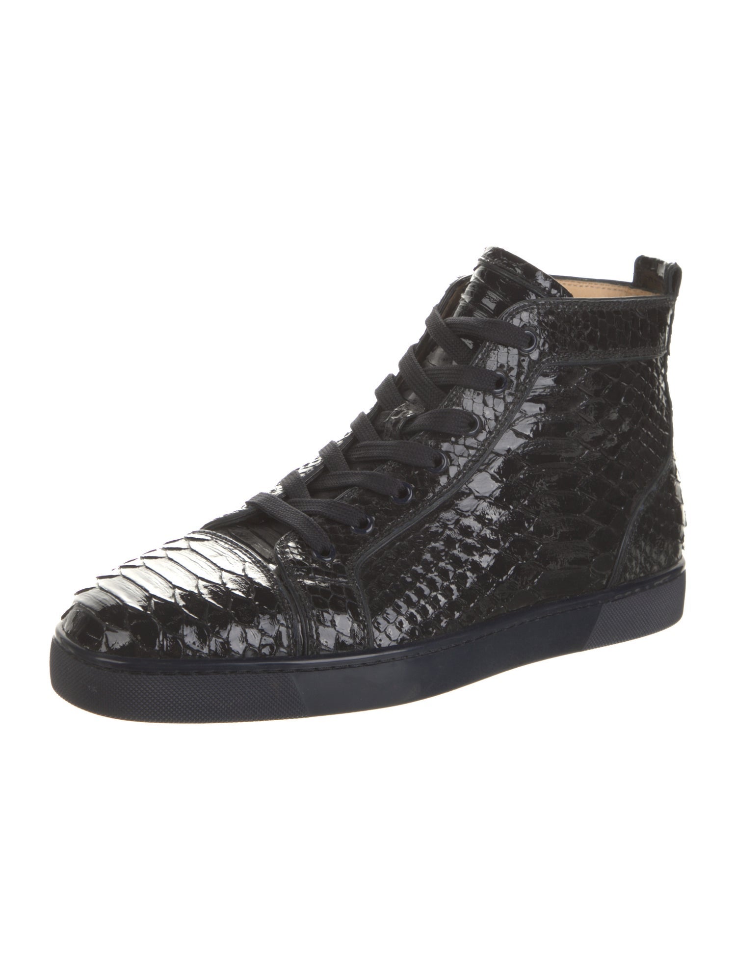 Christian Louboutin Python Animal Print Sneakers