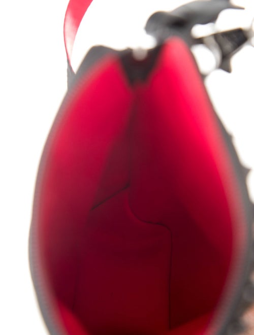 Christian Louboutin Leather Loubilab Spiked Messenger Bag