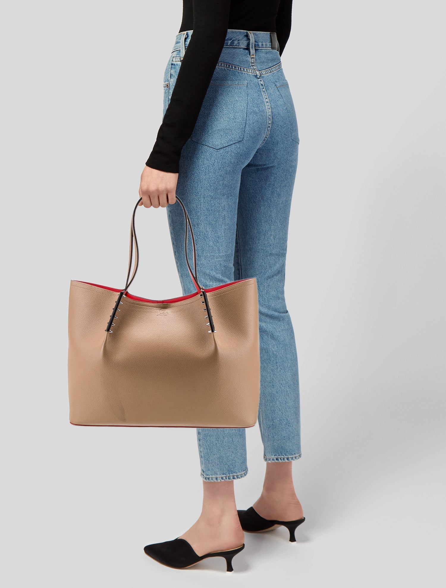Christian Louboutin Leather Cabarock Tote Bag
