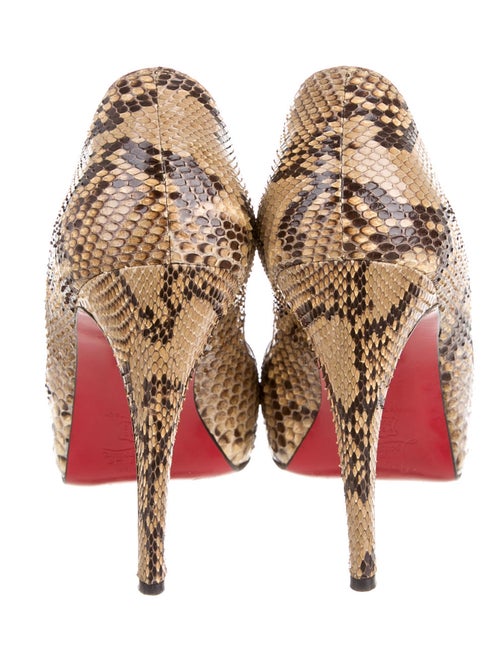 Christian Louboutin Snakeskin Pumps Shoes CHT37057 The RealReal