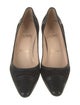Christian Louboutin Suede Lasercut Accents Pumps