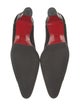 Christian Louboutin Suede Lasercut Accents Pumps
