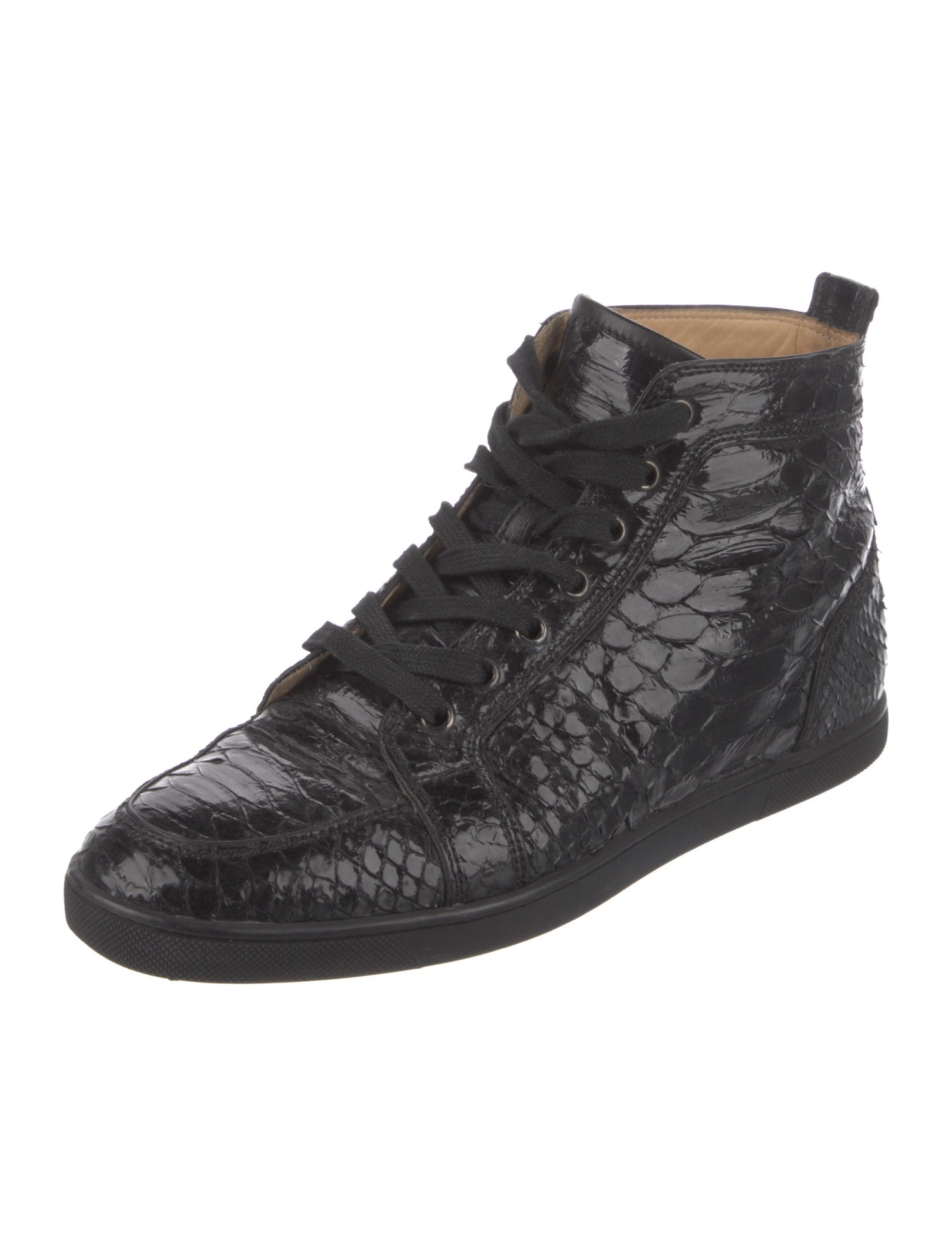 Christian Louboutin Python Animal Print Sneakers