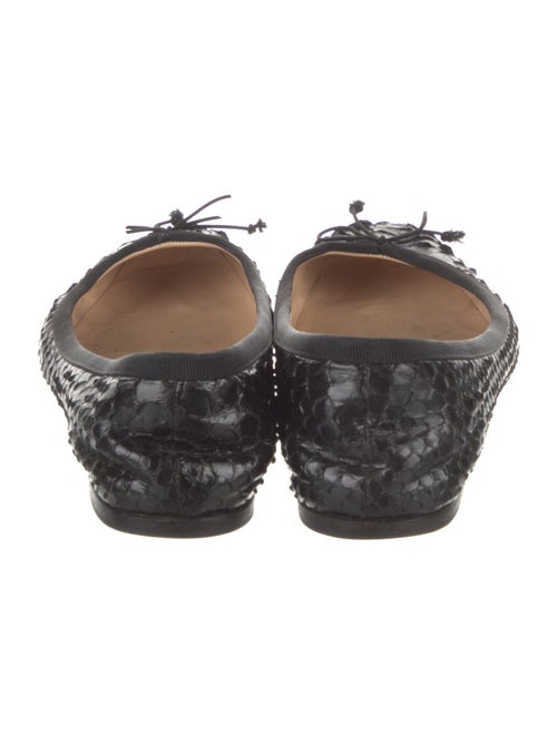 Christian Louboutin Leather Animal Print Ballet Flats