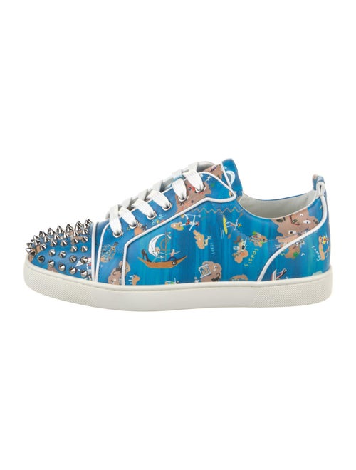 Christian Louboutin Leather Printed Sneakers