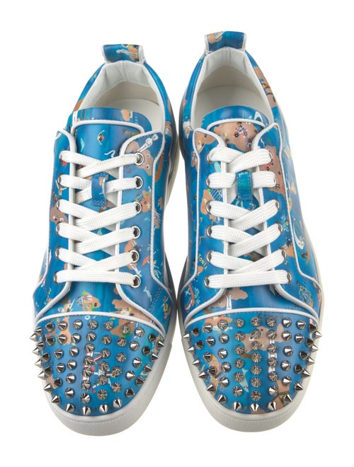 Christian Louboutin Leather Printed Sneakers