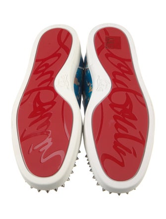 Christian Louboutin Leather Printed Sneakers