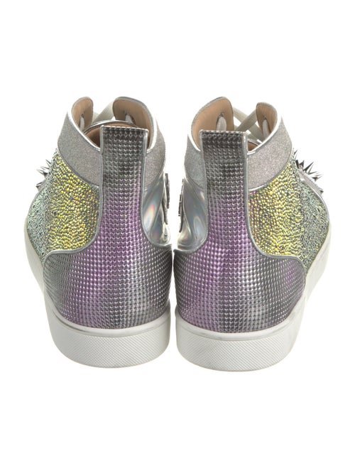 Christian Louboutin Spike Accents Crystal Sneakers