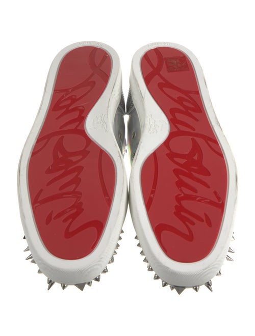 Christian Louboutin Spike Accents Crystal Sneakers