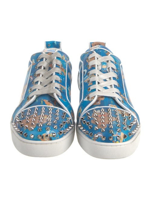 Christian Louboutin Spike Accents Leather Sneakers