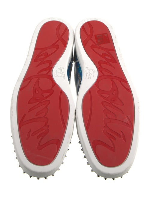 Christian Louboutin Spike Accents Leather Sneakers