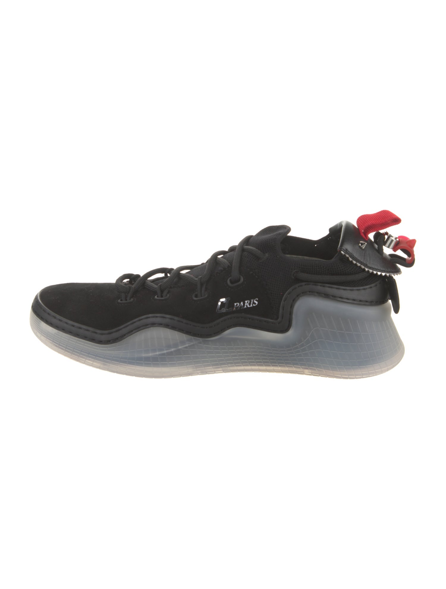 Christian Louboutin Spike Accents Suede Sneakers