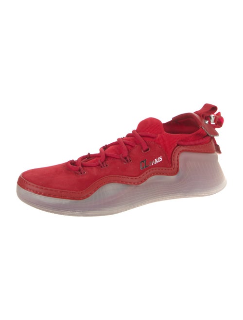 Christian Louboutin Suede Studded Accents Sneakers