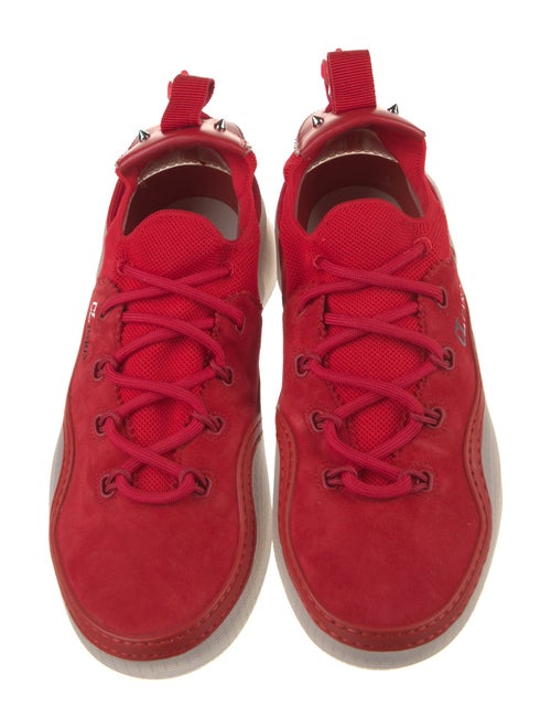 Christian Louboutin Suede Studded Accents Sneakers