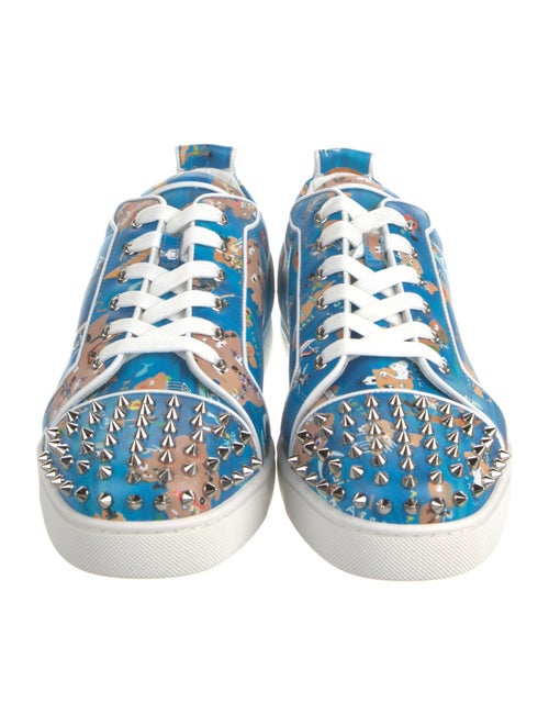 Christian Louboutin Rockstud Spike Leather Sneakers