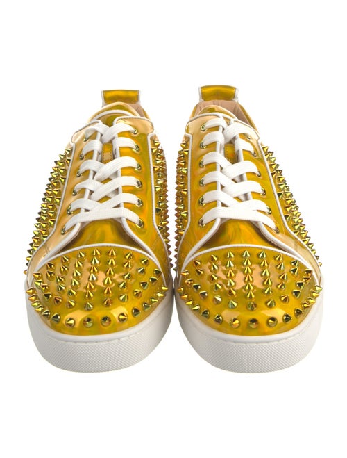 Christian Louboutin Rockstud Spike Patent Leather Sneakers