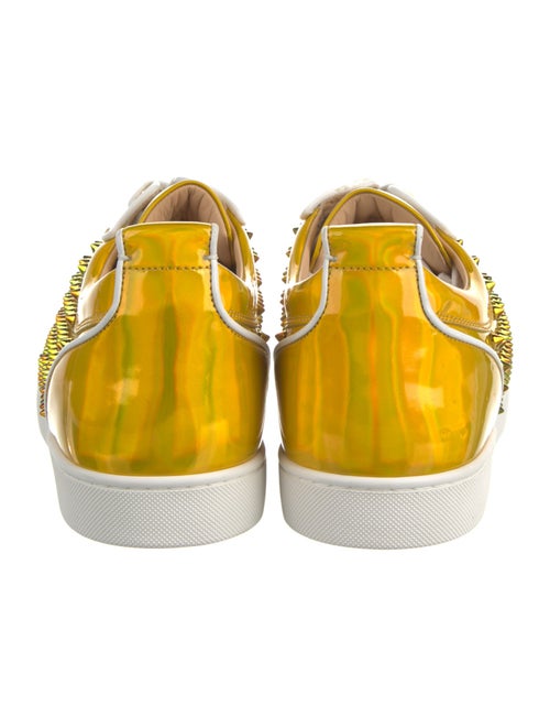 Christian Louboutin Rockstud Spike Patent Leather Sneakers