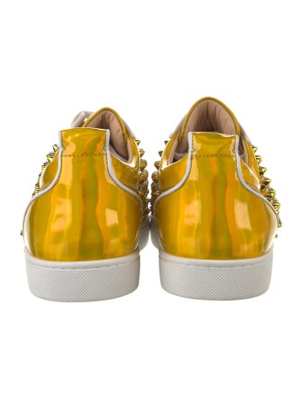 Christian Louboutin Spike Accents Leather Sneakers