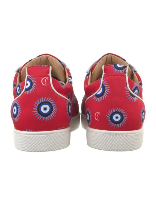 Christian Louboutin Spike Accents Satin Sneakers